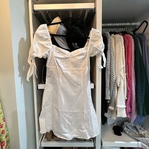 Show Me Your MuMu- White mini linen dress